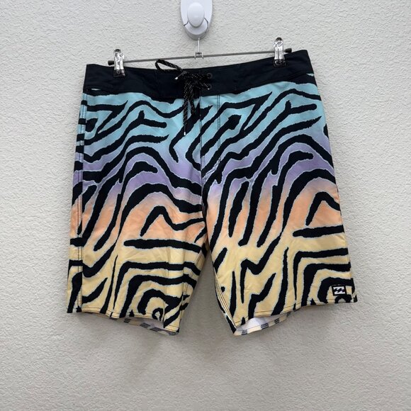 Billabong Recycler Sundays Pro Performance Stretch Boardshort Swim Trunk Mens 32 - Picture 1 of 9